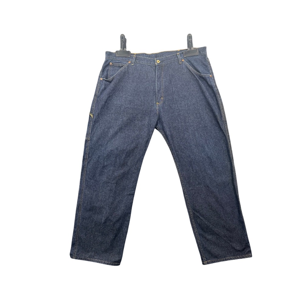 Vtg Ralph Lauren Polo Jeans Co Mens 42x30 Blue Denim C-5 Carpenter Y2K Baggy